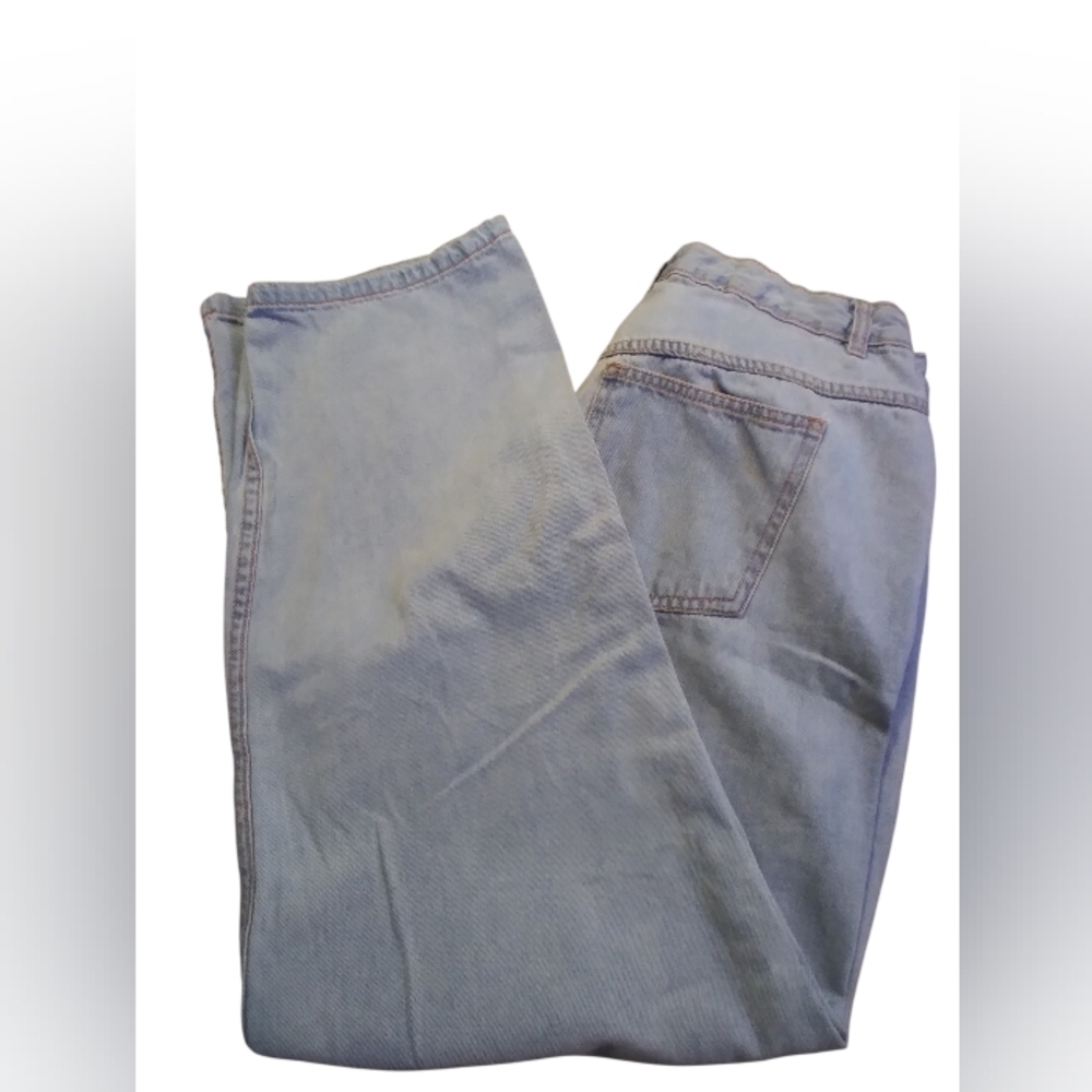 NWOT Woman Within 100% Cotton Natural Fit Denim Jean Size 14w Casual Every Day